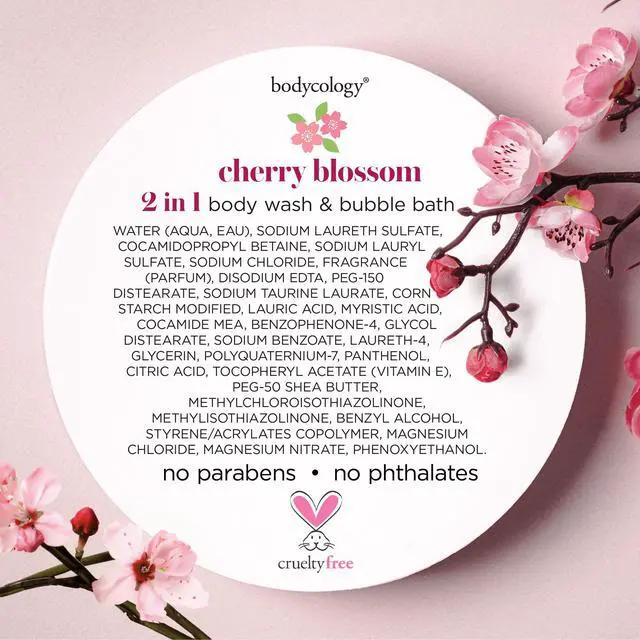 Alt view image 5 of 7 - Bodycology Cherry Blossom 2-in-1 Body Wash and Bubble Bath, 16 fl oz