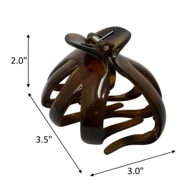 Alt view image 3 of 4 - Scunci Large Octo-Jaw Claw Clip, Tortoiseshell, 1 Count
