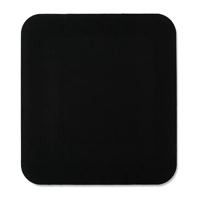 Alt view image 3 of 6 - onn Mouse Pad, square, polyester surface with non-slip natural rubber backing, black