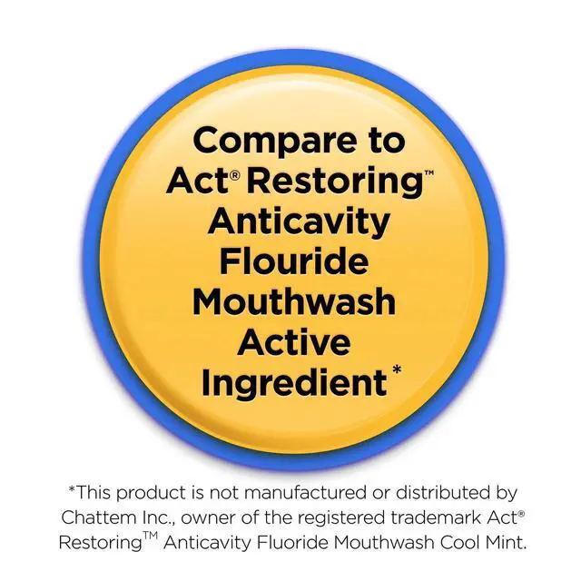 Alt view image 5 of 7 - Equate Restoring Anticavity Fluoride Mouthwash, Refreshing Mint, 1 L