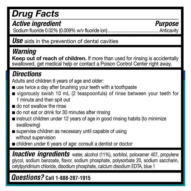 Alt view image 4 of 7 - Equate Restoring Anticavity Fluoride Mouthwash, Refreshing Mint, 1 L