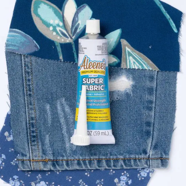Alt view image 6 of 6 - Aleene's Super Fabric Adhesive 1.5 fl oz, Fast Drying, Clear Permanent Fabric Adhesive