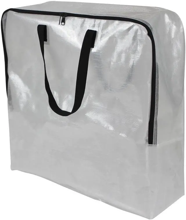 Main image of Mainstays Clear 24 Gallon Slim Storage and Moving Bag with Zipper Closure and Dual Carry Handles