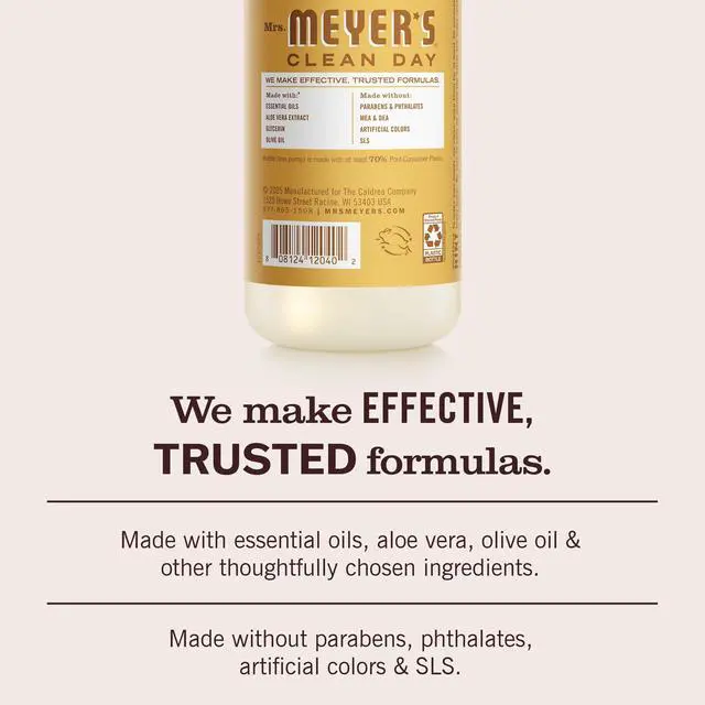 Alt view image 2 of 7 - MRS. MEYER'S CLEAN DAY Hand Soap, Honeycomb Scent, 12.5 Fl Oz Bottle