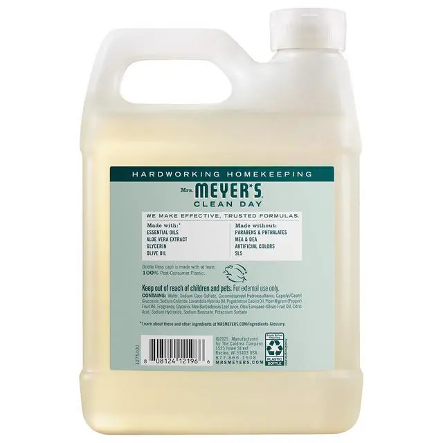 Alt view image 4 of 7 - Mrs. MEYER'S CLEAN DAY Hand Soap Refill, Birchwood Scent, 33 Fl Oz Bottle