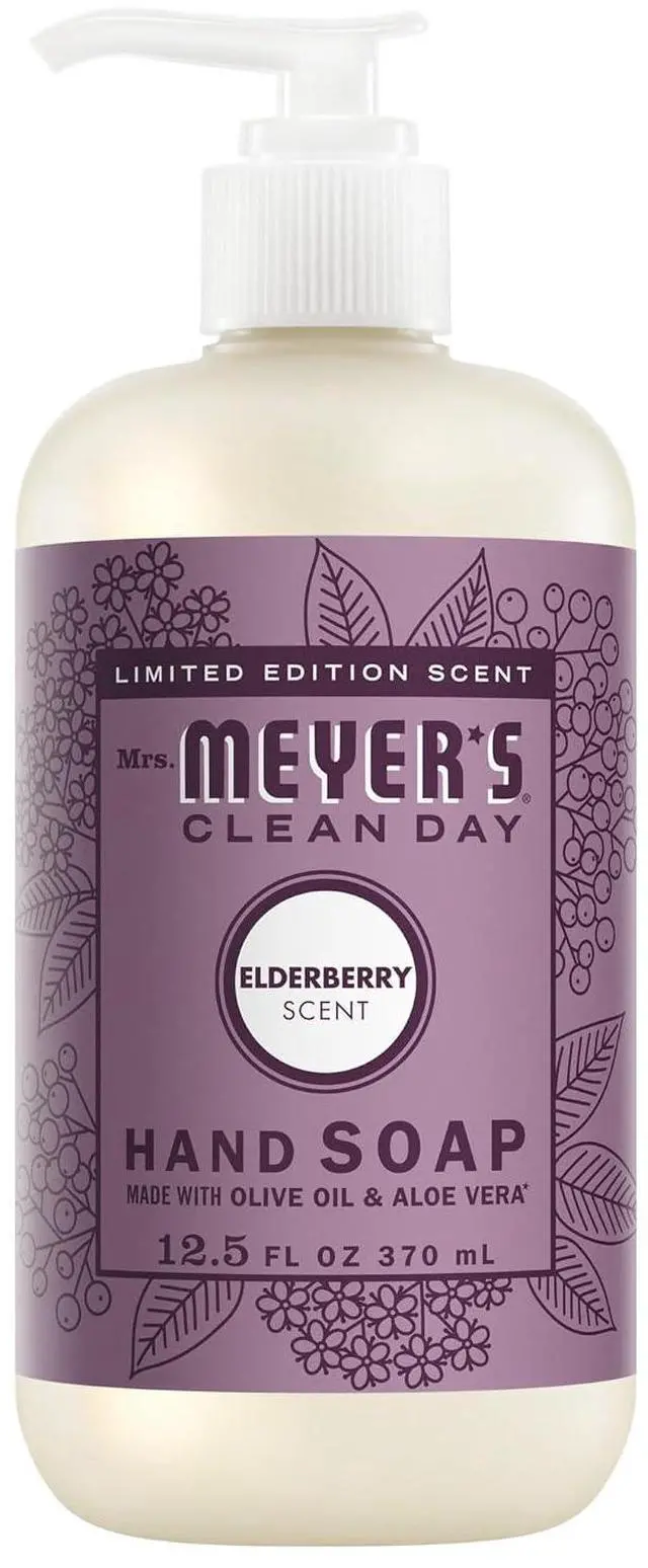 Main image of Mrs. MEYER'S CLEAN DAY Hand Soap, Elderberry Scent, 12.5 Fl Oz Bottle