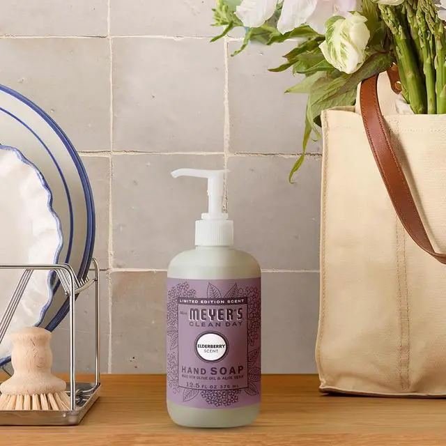 Alt view image 3 of 7 - Mrs. MEYER'S CLEAN DAY Hand Soap, Elderberry Scent, 12.5 Fl Oz Bottle