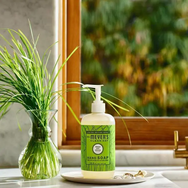Alt view image 4 of 6 - MRS. MEYER'S CLEAN DAY Hand Soap, Fresh Cut Grass Scent, 12.5 Fl Oz Bottle