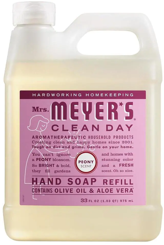 Main image of MRS. MEYER'S CLEAN DAY Liquid Hand Soap Refill, Peony Scent, 33 fl oz