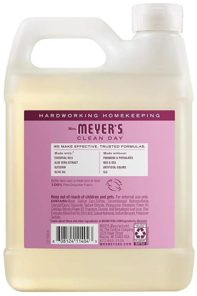 Alt view image 5 of 6 - MRS. MEYER'S CLEAN DAY Liquid Hand Soap Refill, Peony Scent, 33 fl oz