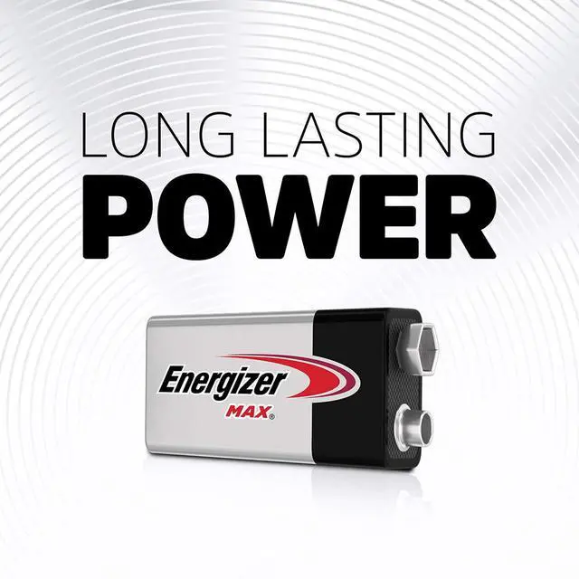 Alt view image 2 of 6 - Energizer MAX 9V Batteries (2 Pack), 9 Volt Alkaline Batteries - Packaging May Vary