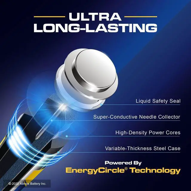 Alt view image 4 of 6 - Allmax AAA Maximum Power Alkaline Batteries (12 Count) 1.5V