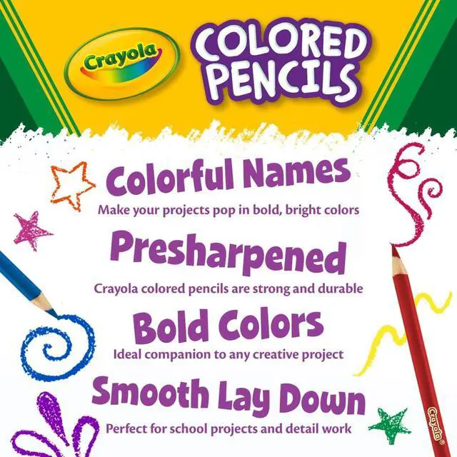 Alt view image 2 of 6 - Crayola Colored Pencils (36ct), Teacher School Supplies for Kids & Adults, Preschool Classroom Must Haves, Coloring Gift, Ages 3+