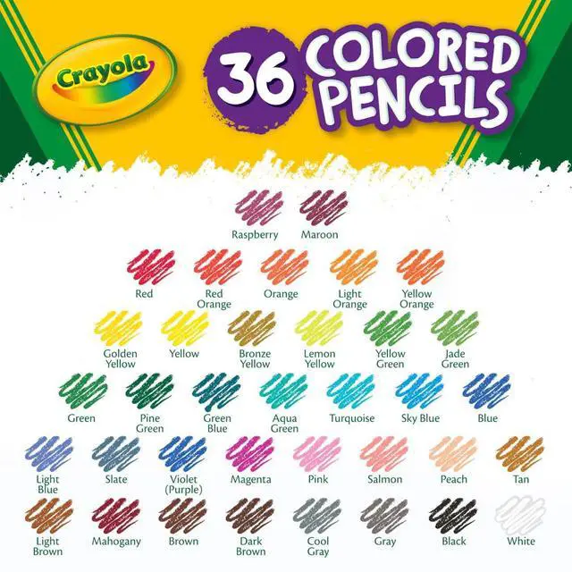 Alt view image 6 of 6 - Crayola Colored Pencils (36ct), Teacher School Supplies for Kids & Adults, Preschool Classroom Must Haves, Coloring Gift, Ages 3+