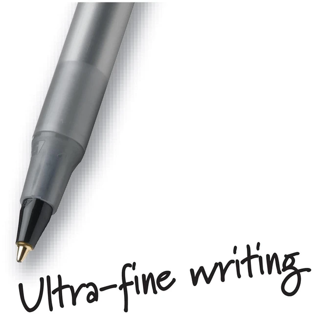 Alt view image 4 of 5 - BIC Round Stic Ball Pen, Fine Point, 0.8mm, Black, 12 Pens (GSF11-Blk)