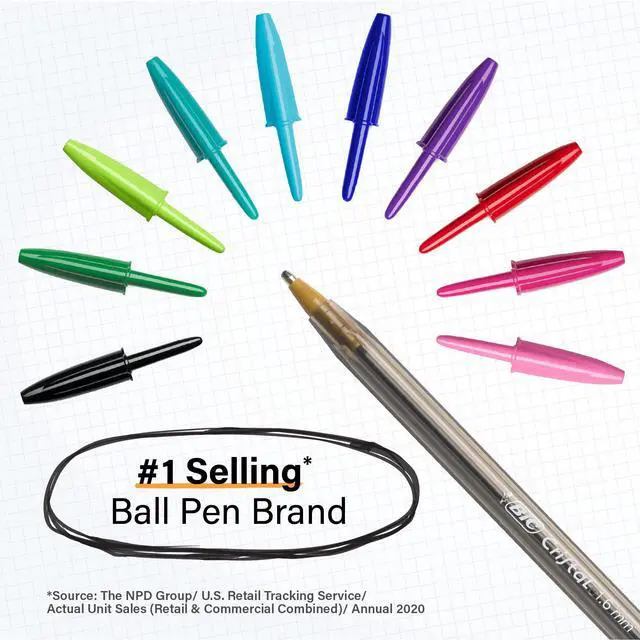 Alt view image 3 of 6 - BIC Cristal Xtra Bold Ballpoint Pens, Bold Point, 1.6 mm, 24-Count Pack