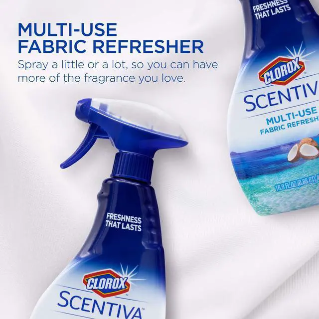 Alt view image 4 of 5 - Clorox Scentiva Fabric Refresher, Pacific Breeze & Coconut, 16.9 Fl Oz