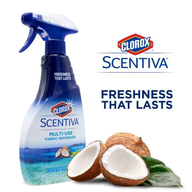 Alt view image 2 of 5 - Clorox Scentiva Fabric Refresher, Pacific Breeze & Coconut, 16.9 Fl Oz