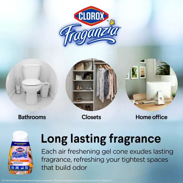 Alt view image 5 of 7 - Clorox Fraganzia Gel Air Freshener Cone, Hawaiian Escape, 6 Oz