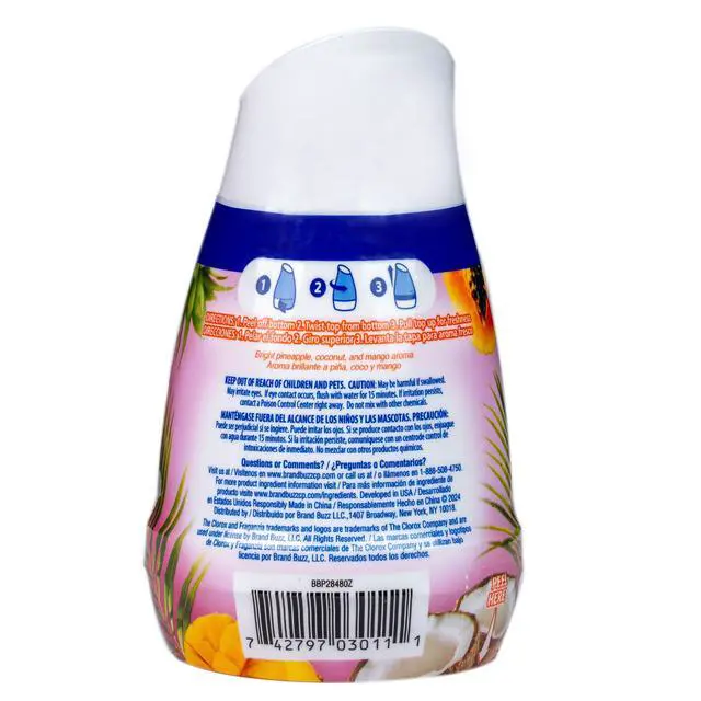Alt view image 3 of 7 - Clorox Fraganzia Gel Air Freshener Cone, Hawaiian Escape, 6 Oz