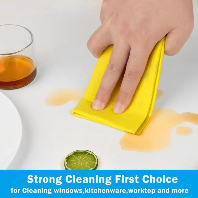 Alt view image 6 of 6 - HOMEXCEL 10PK Swedish Dishcloths for Kitchen, Absorbent Dish Cloths, 7x6in