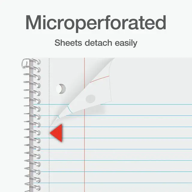 Alt view image 3 of 6 - Oxford Spiral Notebooks, 2 Pack, 1 Subject, Wide Ruled Notebooks for School, 8 x 10.5 Inches, 70 Sheets, Assorted Colors, Back to School Supplies (1002539)