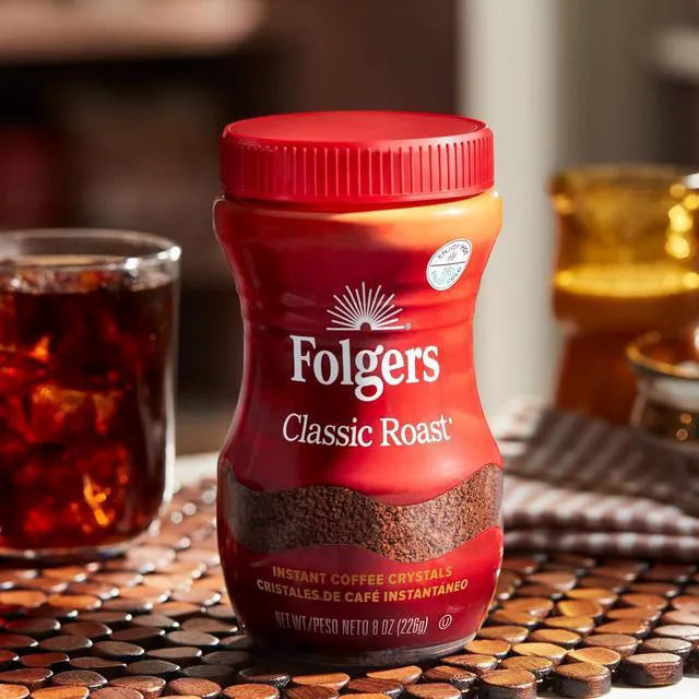 Alt view image 5 of 6 - Folgers Classic Roast Instant Coffee, 8 Oz. Jar