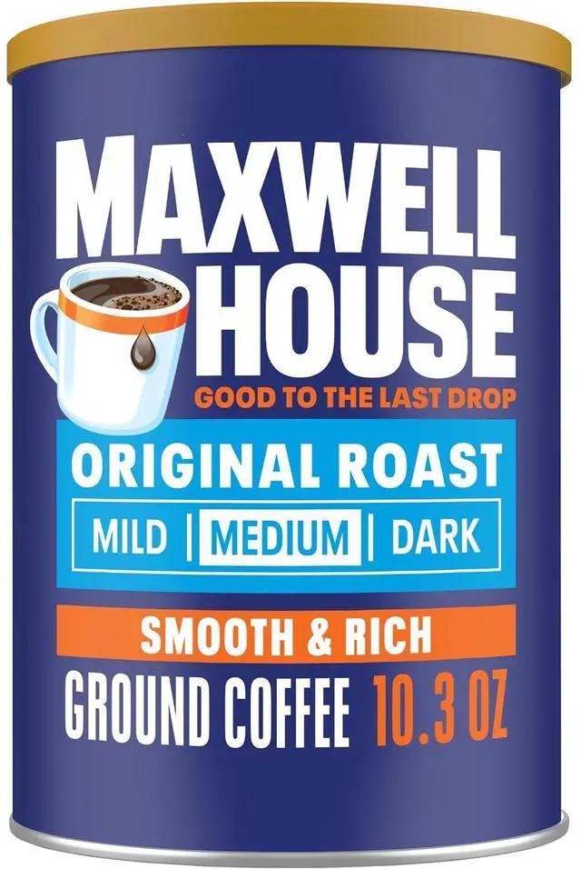 Main image of Maxwell House Ground Coffee, Original Roast, 10.3 oz Canister