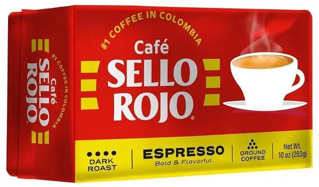 Main image of Sello Rojo Espresso Brick, Colombian Ground Coffee, 10 oz