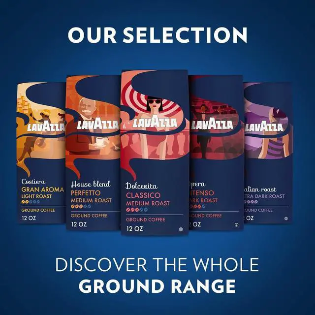 Alt view image 5 of 6 - Lavazza Italian Roast Ground Coffee 12oz Bag, Extra Dark Roast (Pack of 1) - Package May Vary