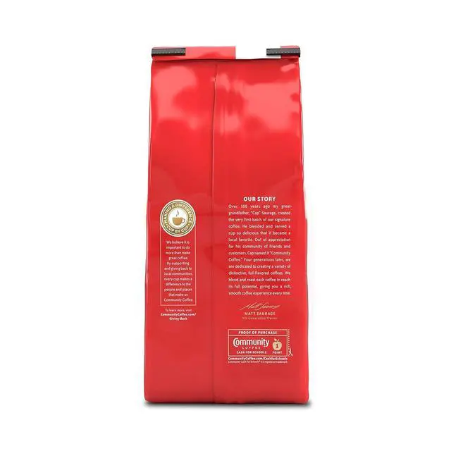 Alt view image 3 of 6 - Community Coffee Premium Ground Coffee, Signature Blend, Dark Roast, 12 Ounce (Pack of 1)