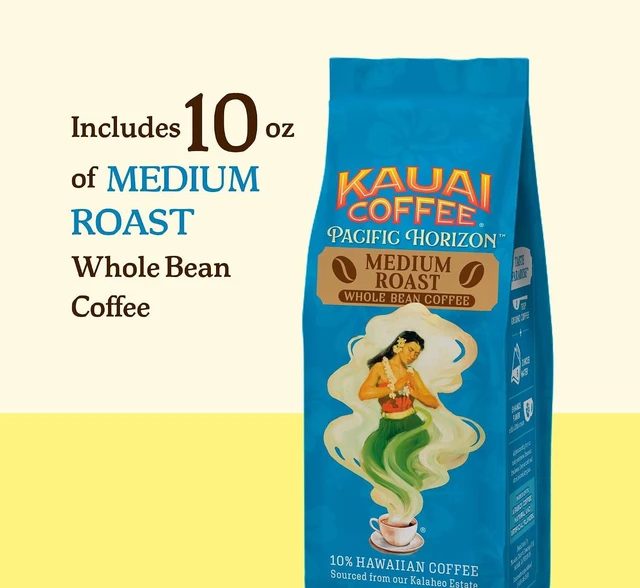 Alt view image 4 of 6 - Kauai Coffee Whole Bean Coffee - Koloa Estate Medium Roast, 10 oz Bag