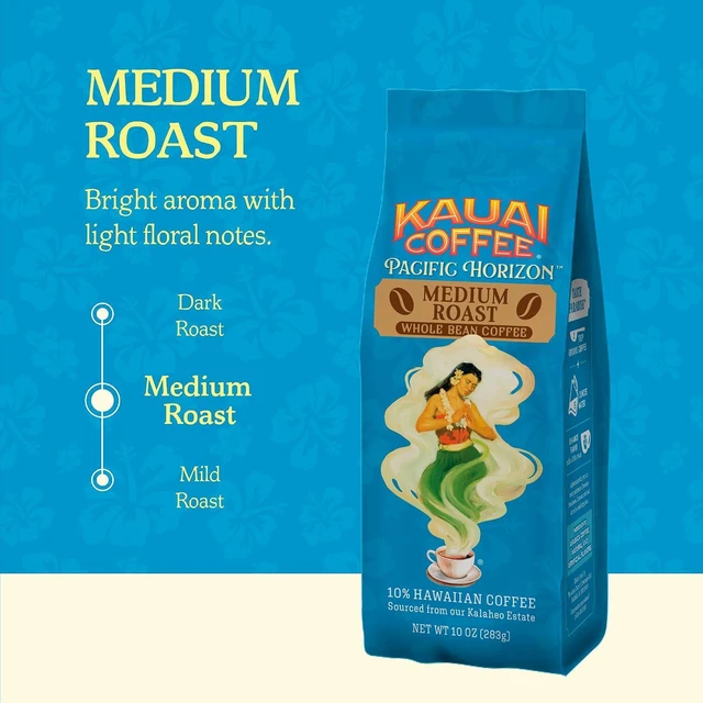 Alt view image 6 of 6 - Kauai Coffee Whole Bean Coffee - Koloa Estate Medium Roast, 10 oz Bag