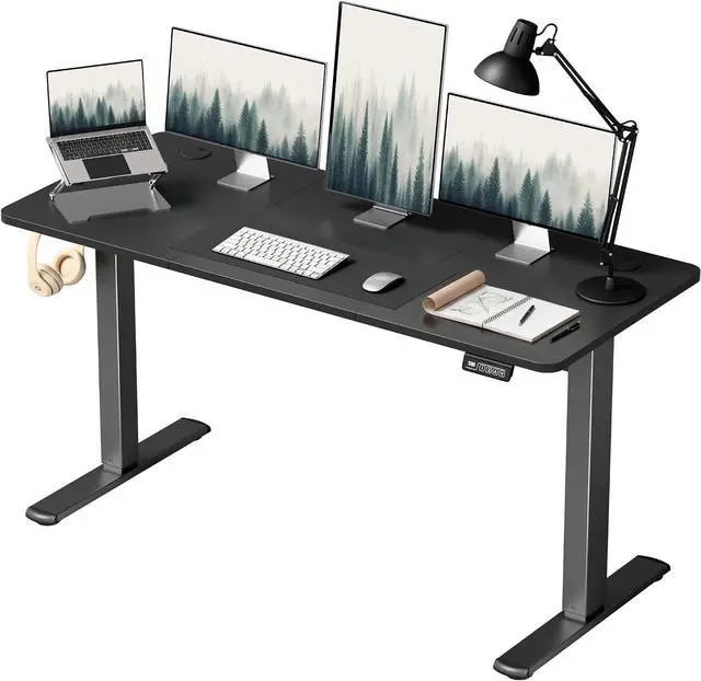 Main image of Furmax 55 Inches Electric Height Adjustable Standing Desk Home Office Desk