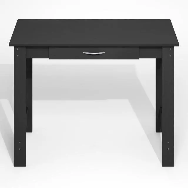 Alt view image 6 of 6 - Jaya Desk, 39.2 Wide Computer Desk with Drawer, Darkwood