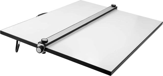 Main image of Pacific Arc Table Top Drawing Board with Parallel Bar, White, 24 inches by 36 inches
