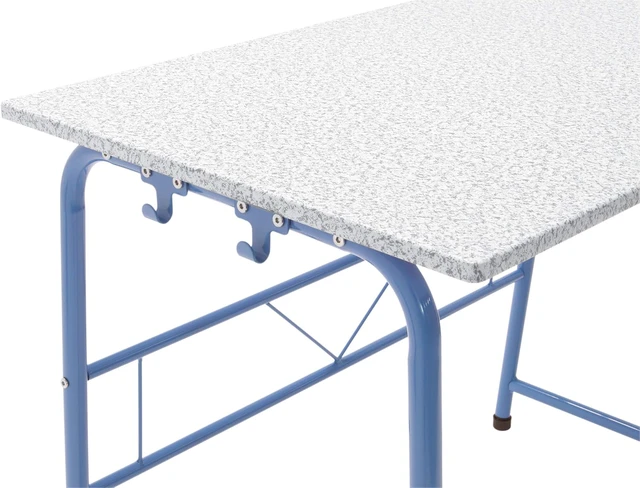 Alt view image 7 of 7 - Project Center, Kids Craft Table with Bench In Blue / Spatter Gray 55126