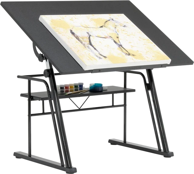 Main image of Studio Designs Zenith Drafting Table with Adjustable Height & Angle MDF Work Surface, Modern Artist Workstation for Drawing, Drafting, Sketching & Design