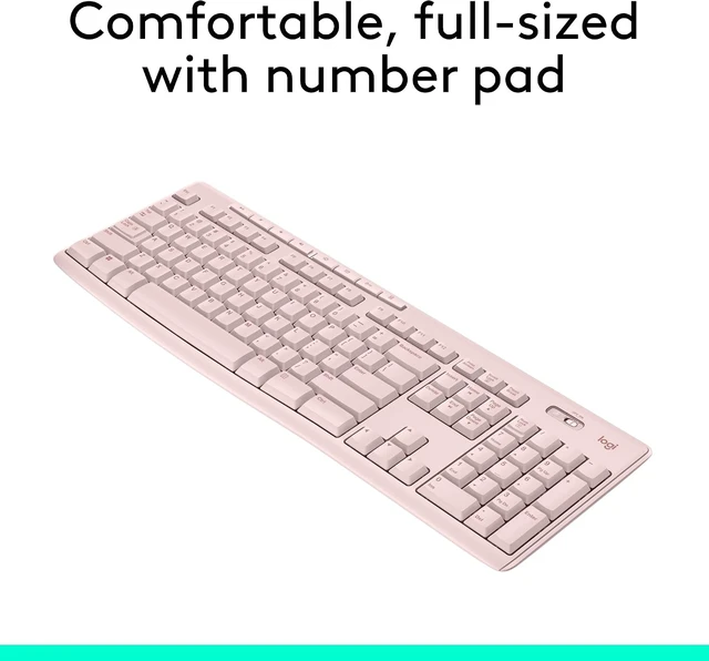 Alt view image 2 of 7 - K270 Full Size Wireless Keyboard for Windows - Rose