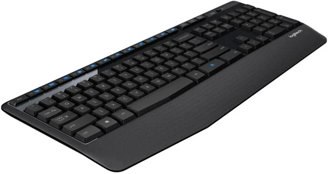 Alt view image 2 of 4 - K345 Full Size Wireless Keyboard with Palm Rest for PC, Laptop