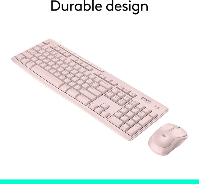 Alt view image 5 of 7 - MK270 Full Size Wireless Keyboard and Mouse Combo - Rose