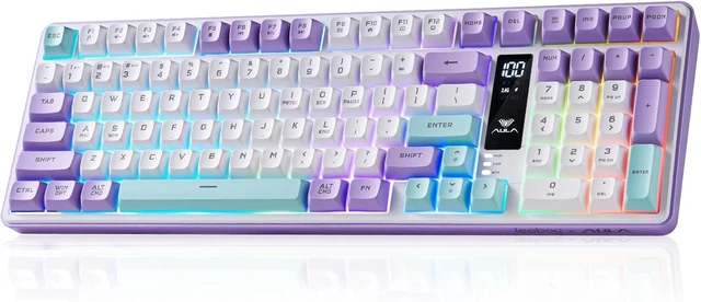 Main image of Aula S99pro V2 Wireless Gaming Keyboard,Silent Computer Creamy Keyboard