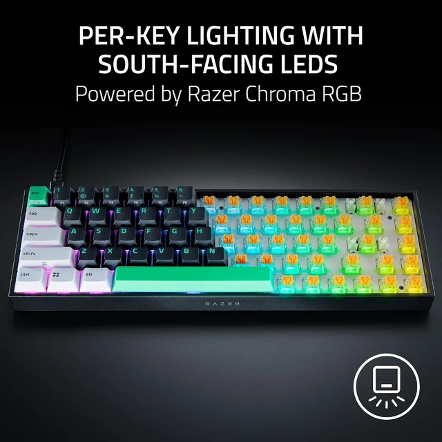Alt view image 6 of 7 - Reclusa X Mini 65% Hot-Swappable Mechanical Gaming Keyboard