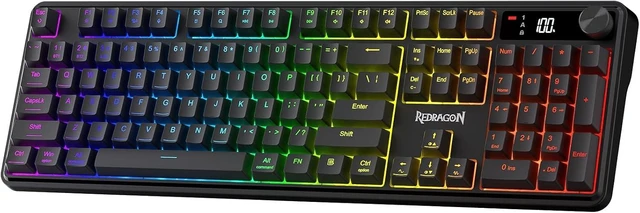 Main image of Redragon K526 PRO Wireless RGB Membrane Gaming Keyboard Black