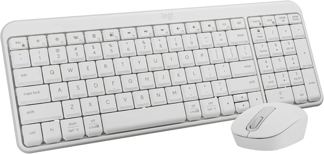 Main image of MK250 Compact Wireless Bluetooth Keyboard and Mouse Combo - White