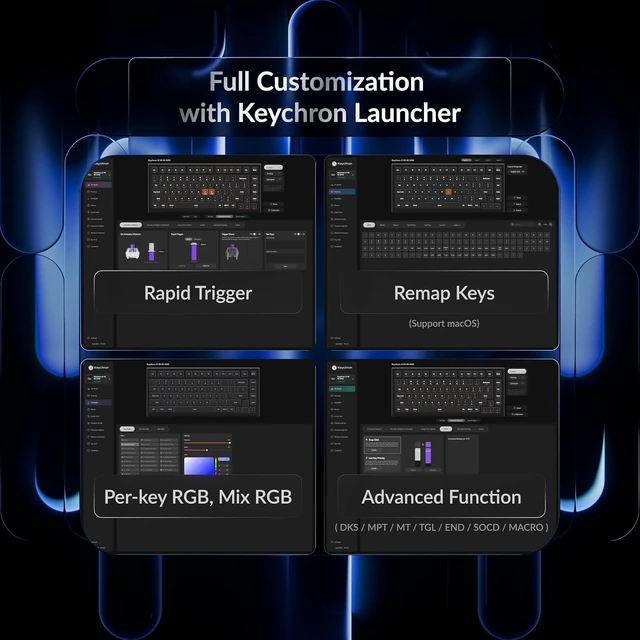 Alt view image 6 of 7 - Keychron J2 HE Hall Effect 8000Hz Rapid Trigger Wired Gaming Keyboard