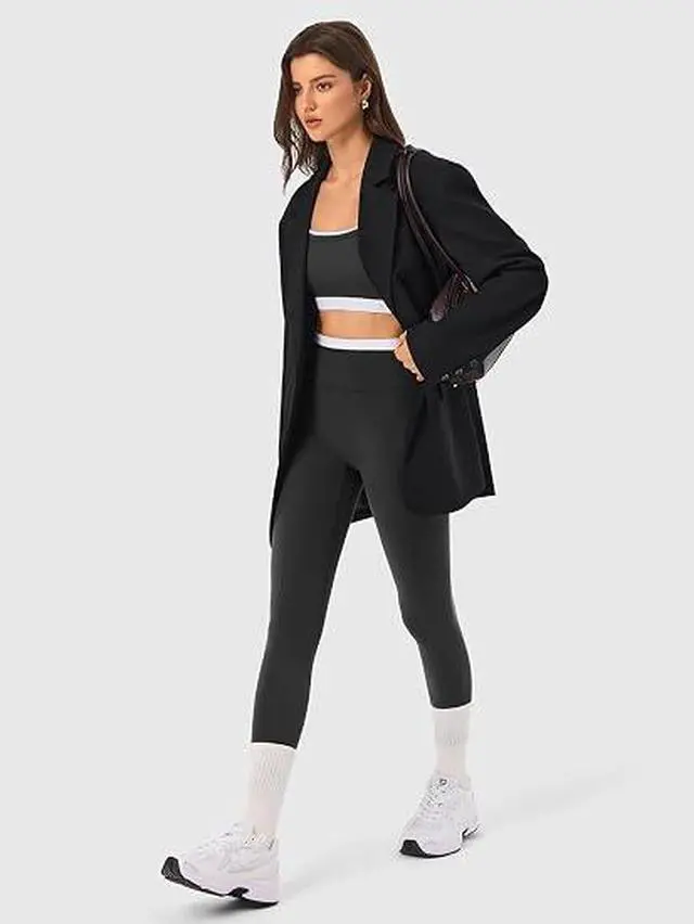 Alt view image 5 of 6 - 2 Pieces Workout Sets for Women,Seamless Yoga Leggings with Padded Sports Bras,Athletic Matching Outfits,Gym,Casual M SIZE