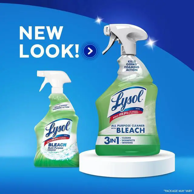 Alt view image 6 of 6 - Lysol, Bleach, Multi-Purpose Cleaner, Foaming Spray, Antibacterial Cleaner, 32 fl oz