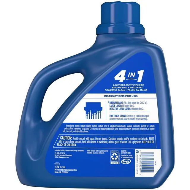 Alt view image 5 of 6 - Purex Fresh Lavender Fields Liquid Detergent, 150 fl oz, 115 loads