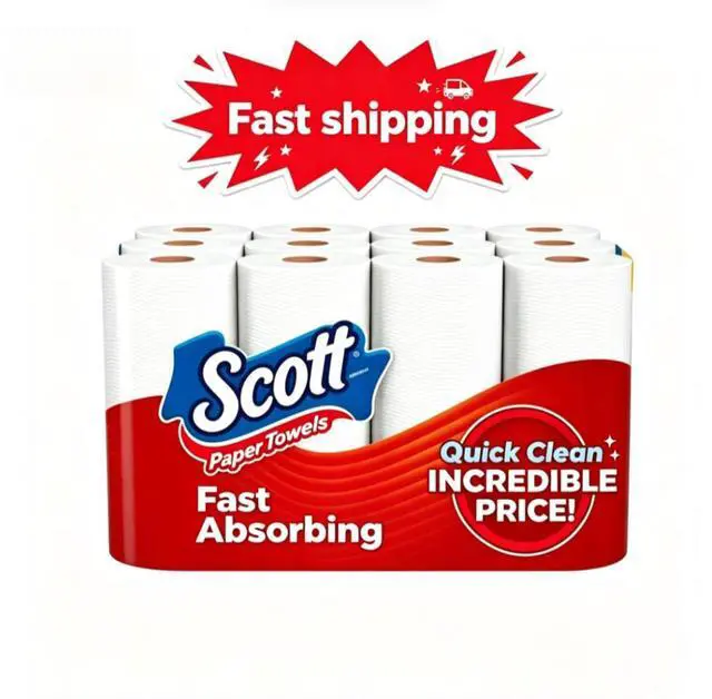 Main image of Scott Paper Towels, Choose-A-Sheet, 12 Double Rolls